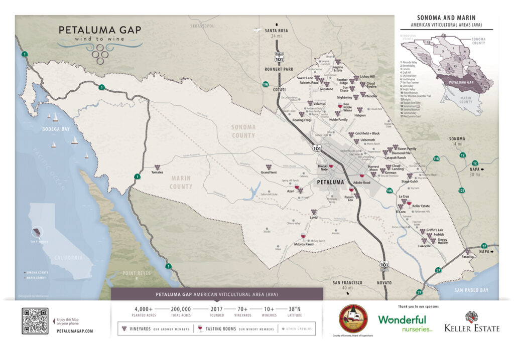Petaluma Gap Map Front